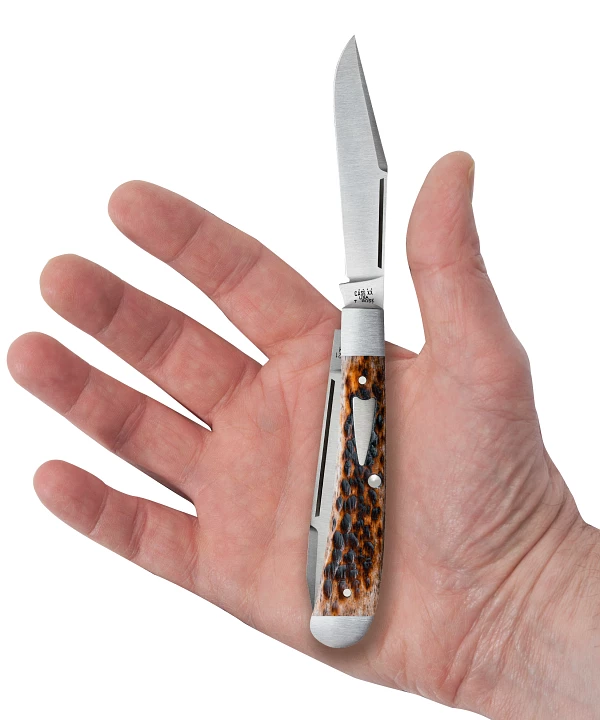 Case Bose 2021 Collab Brown Bone Peach Seed Jig Trapper 7 Case Bose 2021 Collab Brown Bone Peach Seed Jig Trapper - Image 5