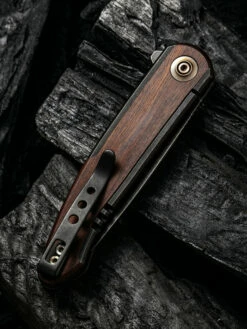 WE Smooth Sentinel Black With Cuibourtia Wood Inlay 13 WE Smooth Sentinel Black With Cuibourtia Wood Inlay -KNIFE LOUNGE Sales 1633924430520137