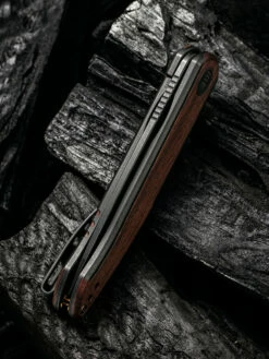 WE Smooth Sentinel Black With Cuibourtia Wood Inlay 14 WE Smooth Sentinel Black With Cuibourtia Wood Inlay -KNIFE LOUNGE Sales 1633924435252391