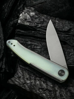 WE Smooth Sentinel Grey With Natural G10 Inlay -KNIFE LOUNGE Sales 1633924528846281