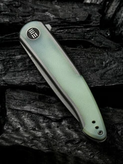 WE Smooth Sentinel Grey With Natural G10 Inlay -KNIFE LOUNGE Sales 1633924531879082