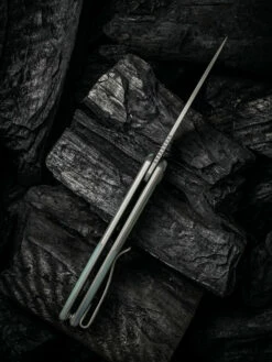 WE Smooth Sentinel Grey With Natural G10 Inlay -KNIFE LOUNGE Sales 1633924541147293