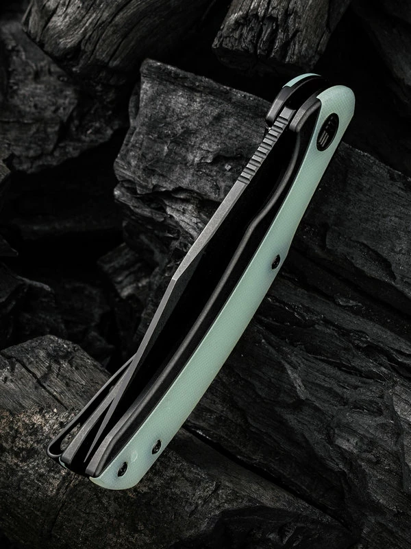 WE Knife Snick Black Titanium Handle & Natural G10 Inlay 8 WE Knife Snick Black Titanium Handle & Natural G10 Inlay - Image 6