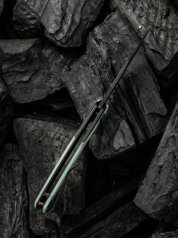 WE Knife Snick Black Titanium Handle & Natural G10 Inlay 9 WE Knife Snick Black Titanium Handle & Natural G10 Inlay - Image 7