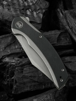 WE Knife Snick Gray Titanium Handle & Black G10 Inlay -KNIFE LOUNGE Sales 1636592906364242