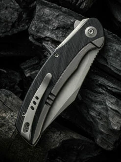 WE Knife Snick Gray Titanium Handle & Black G10 Inlay -KNIFE LOUNGE Sales 1636592912250360