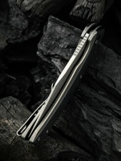 WE Knife Snick Gray Titanium Handle & Black G10 Inlay -KNIFE LOUNGE Sales 1636592916629710