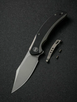 WE Knife Snick Gray Titanium Handle & Black G10 Inlay -KNIFE LOUNGE Sales 1636592924788087