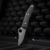 Spyderco SpyOpera Carbon Fiber Damasteel Sprint Run PlainEdge -KNIFE LOUNGE Sales Spyderco 1