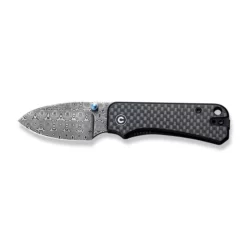 Civivi Baby Banter Carbon -KNIFE LOUNGE Sales civivi baby banter thumb stud knife twill carbon fiber overlay on black g10 handle 234 black hand rubbed damascus blade c19068s ds1 984949 700x