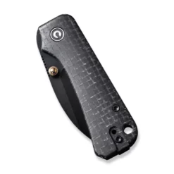 Civivi Baby Banter Wharncliffe Black -KNIFE LOUNGE Sales civivi baby banter wharncliffe thumb stud knife black burlap micarta contoured handle 232 black nitro v blade c19068sc 1 122899 600x