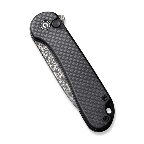 Civivi Button Lock Elementum II Twill Carbon Fiber Overlay On Black G10 8 Civivi Button Lock Elementum II Twill Carbon Fiber Overlay On Black G10 - Image 6