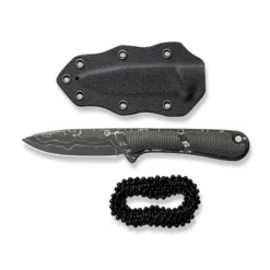 Civivi Mini Elementum Fixed 22 Civivi Mini Elementum Fixed -KNIFE LOUNGE Sales civivi mini elementum fixed blade knife dark green canvas micarta handle 224 damascus blade c23010 ds1 741073 700x