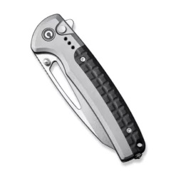 Civivi Sentinel Strike Gray -KNIFE LOUNGE Sales civivi sentinel strike flipper button lock knife gray aluminum handle with black frn integral spacer 37 stonewashed k110 blade c22025b 2 553399 800x