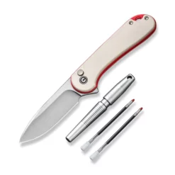 Civivi StellarQuill Pen & Button Lock Elementum II Ivory G10 Combo PackÂ