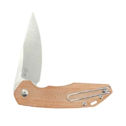 GiantMouse ACE Corta - Natural Canvas Micarta -KNIFE LOUNGE Sales cortanaturalcanvasonwhite2 1160x