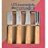 Opinel Kitchenknife-set 4 Pieces Olivewood -KNIFE LOUNGE Sales essentiels olivier face