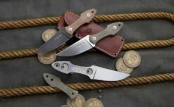 GiantMouse GMF3 Green Micarta -KNIFE LOUNGE Sales gmf3