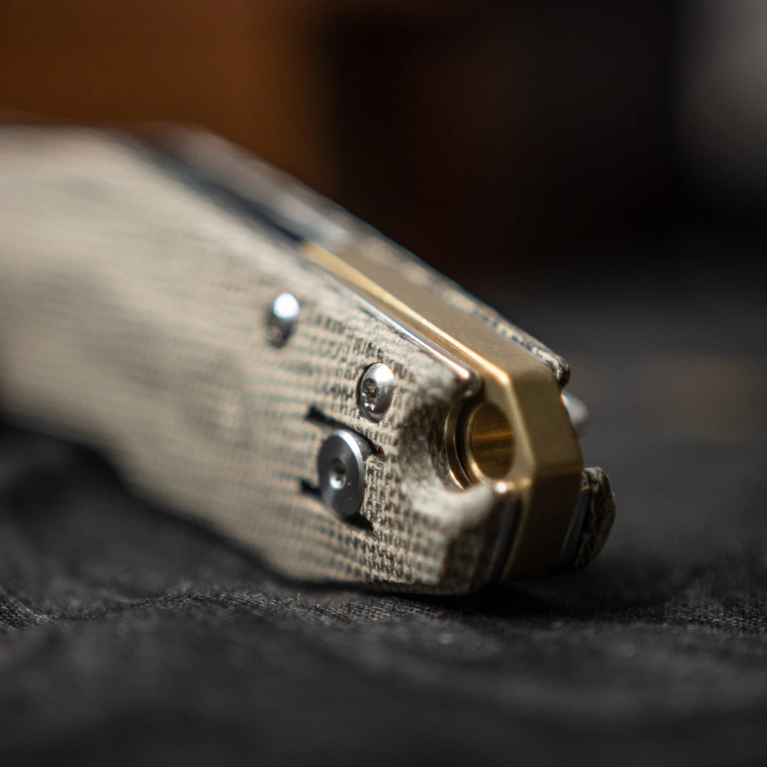 GiantMouse ACE Nazca Green Canvas Micarta 7 GiantMouse ACE Nazca Green Canvas Micarta - Image 5