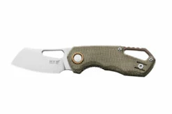 MKM Isonzo M390 Green Micarta Cleaver