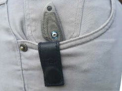 MKM Micro 1 Micarta Green -Doppoint- 11 MKM Micro 1 Micarta Green -Doppoint- -KNIFE LOUNGE Sales mkm mikro 1 micarta green hosentasche 1