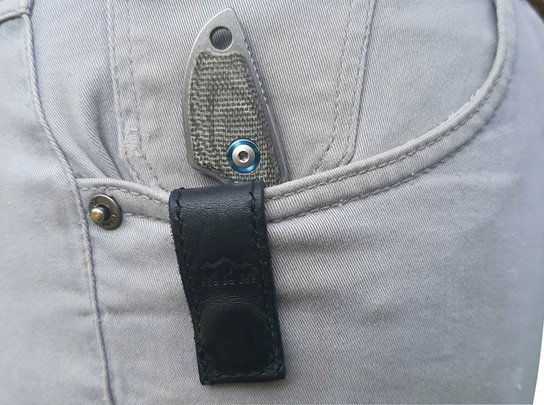 MKM Micro 1 Micarta Green -Doppoint- 7 MKM Micro 1 Micarta Green -Doppoint- - Image 5