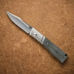 NotoriousEDC Kingpin Slipjoint Black Micarta / Satin Blade