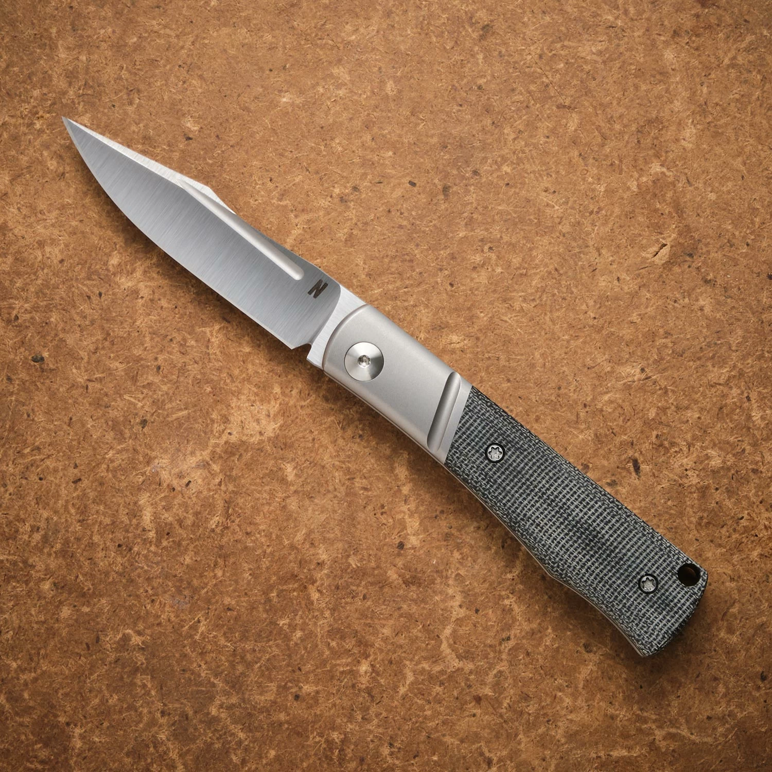 NotoriousEDC Kingpin Slipjoint Black Micarta / Satin Blade 3 NotoriousEDC Kingpin Slipjoint Black Micarta / Satin Blade