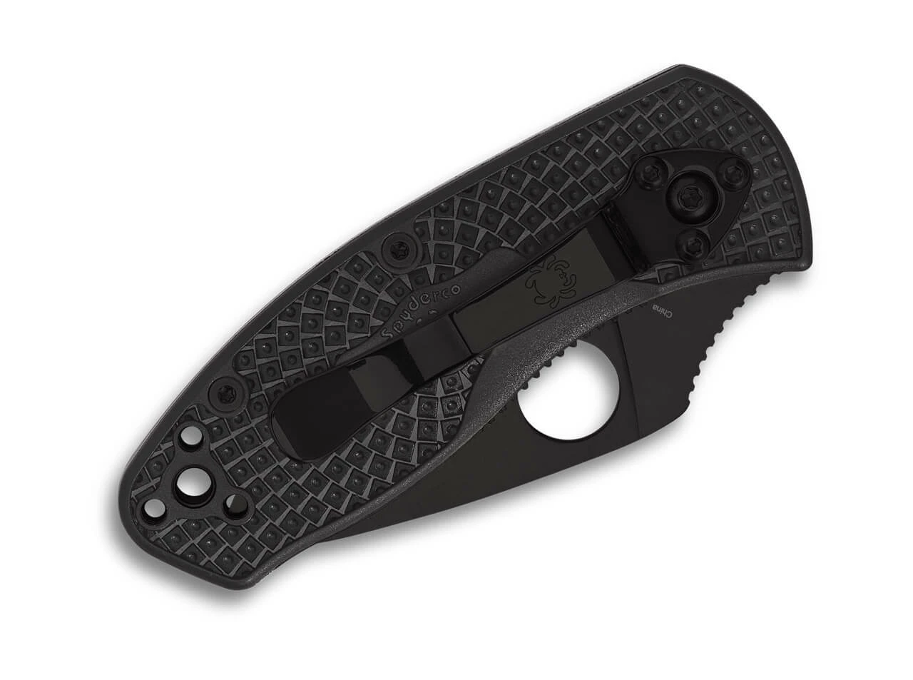 Spyderco Ambitious Lightweight Black Blade PlainEdge 4 Spyderco Ambitious Lightweight Black Blade PlainEdge - Image 2