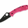 Spyderco Delica S30V Pink Heels Black 2 Spyderco Delica S30V Pink Heels Black -KNIFE LOUNGE Sales spyderco delica pink heels black blade 01sp1114