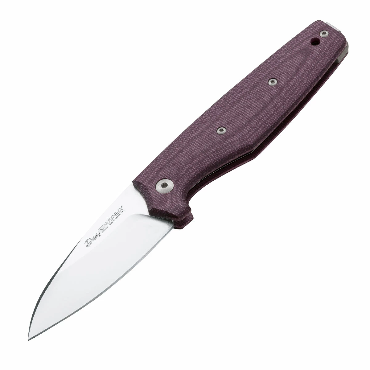 Viper Dan 2 Burgundy Micarta 3 Viper Dan 2 Burgundy Micarta