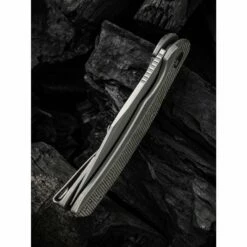 WE Knife Snick Gray Titanium Handle & Dark Green Micarta Inlay -KNIFE LOUNGE Sales we knife snick cpm 20cv stahl stonewashed titan mit micarta inlay grau dunkelgruen 8