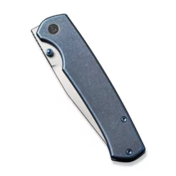 WE Knife Evoke Blue Titanium -KNIFE LOUNGE Sales weknife evoke thumb stud front flipper knife titanium handle 348 cpm 20cv we21046 3 391998 700x