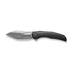 WE Knife Ignio Damascus -KNIFE LOUNGE Sales weknife ignio flipper thumb hole knife black titanium handle 33 hakkapella damasteel blade we22042b ds1 473012 600x