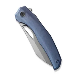 WE Knife Ignio Blue -KNIFE LOUNGE Sales weknife ignio flipper thumb hole knife blue titanium handle 33 stonewashed cpm 20cv blade we22042b 3 683842 600x