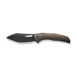 WE Knife Ignio Bronze -KNIFE LOUNGE Sales weknife ignio flipper thumb hole knife bronze titanium handle 33 black stonewashed cpm 20cv blade we22042b 2 944386 600x