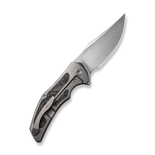 WE Knife Magnetron Gray Titanium With Rose Carbon Fiber Inlay 3 WE Knife Magnetron Gray Titanium With Rose Carbon Fiber Inlay - Image 2
