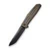 WE Knife Shadowfire Titanium Bronze -KNIFE LOUNGE Sales weknife shadowfire flipper knife bronze titanium handle 397 black stonewashed bevels black brushed flats cpm 20cv blade we22035 3 423354 500x
