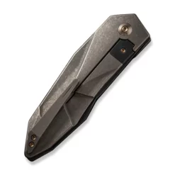 WE Knife Solid Bronze Titanium -KNIFE LOUNGE Sales weknife solid flipper knife bronze titanium integral handle 388 black stonewashed cpm 20cv blade we22028 3 809764 600x