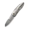 WE Knife Solid Polished Bead Blasted Titanium -KNIFE LOUNGE Sales weknife solid flipper knife polished bead blasted titanium integral handle 388 polished bead blasted cpm 20cv blade we22028 2 117403 600x