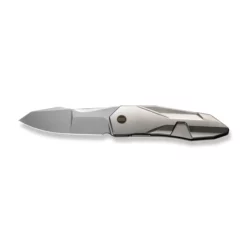 WE Knife Solid Polished Bead Blasted Titanium -KNIFE LOUNGE Sales weknife solid flipper knife polished bead blasted titanium integral handle 388 polished bead blasted cpm 20cv blade we22028 2 134478 600x