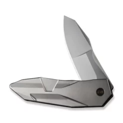 WE Knife Solid Polished Bead Blasted Titanium -KNIFE LOUNGE Sales weknife solid flipper knife polished bead blasted titanium integral handle 388 polished bead blasted cpm 20cv blade we22028 2 512619 600x